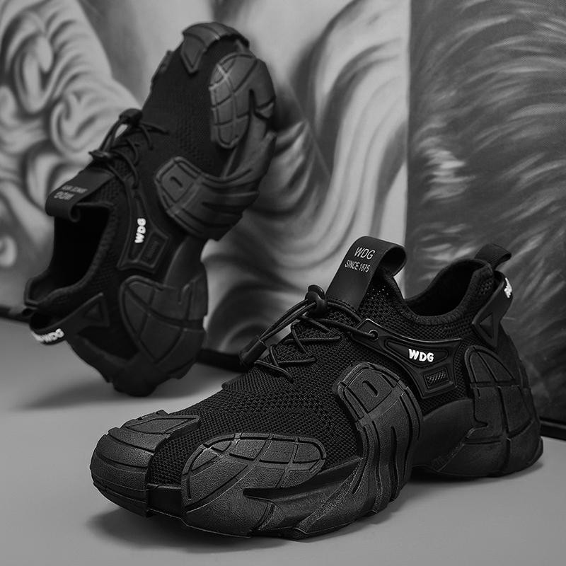 Fly Woven Mesh Breathable Sports Men Trendy All-match Thick Bottom Work Shoes - Image 6