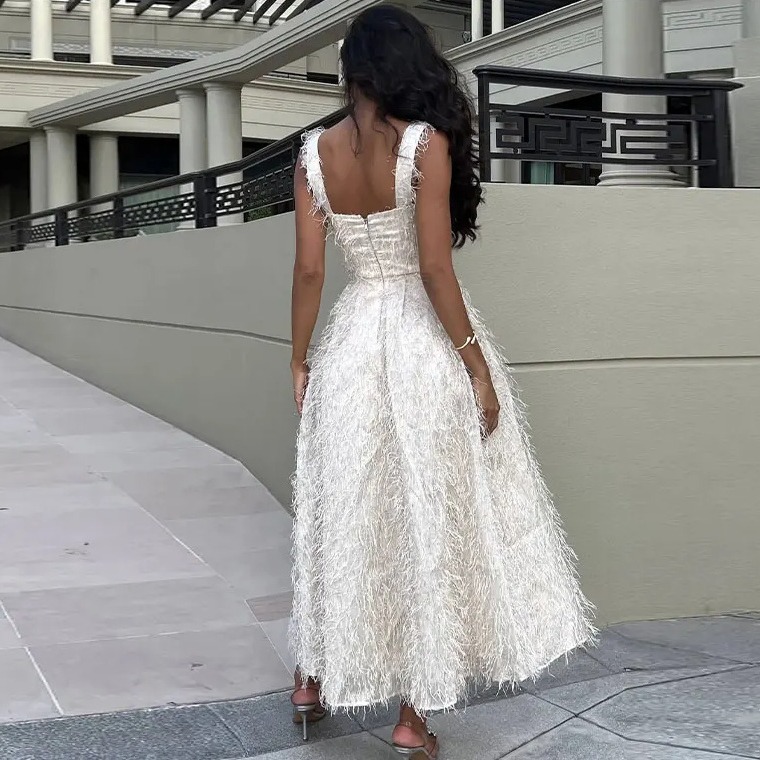 Women's Sleeveless Tassel Dress – Bild 3