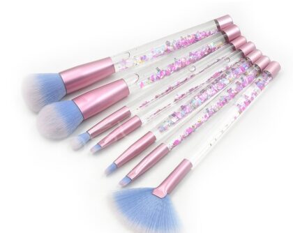 The New 7 Liquid Crystal Liquid Flow Cosmetic Brush Handle Make-up Kit Bag Valve