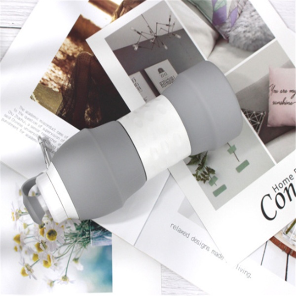 Silicone folding water bottle — изображение 6