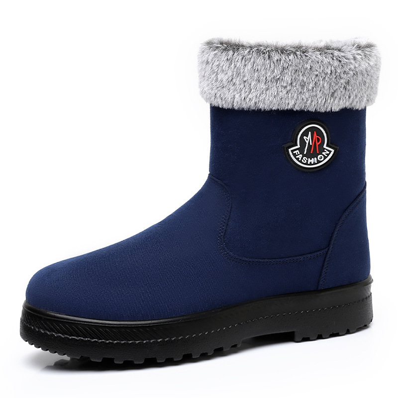 Cotton-padded Shoes With Velvet Women's Long Tube High-top Snow Boots - Image 8