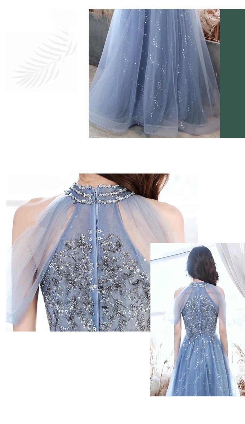 Host French Banquet Blue Long Dress — изображение 4