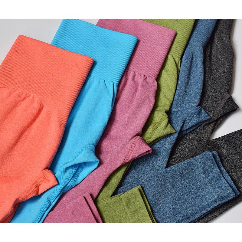 Elastic tight yoga pants high waist hip fitness pants — изображение 6