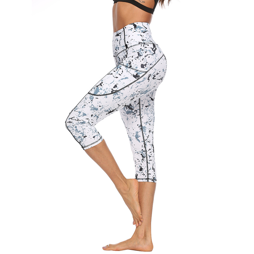 Marble Digital Print Yoga Pants — изображение 4
