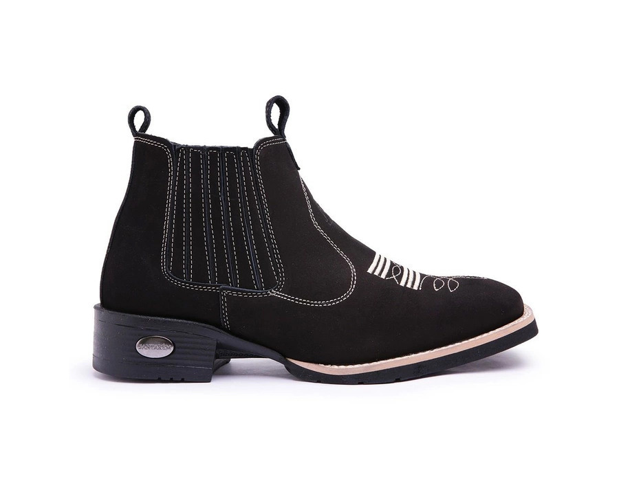 Vintage Suede Flat Heel Round Toe Martin Boots Men - Image 6