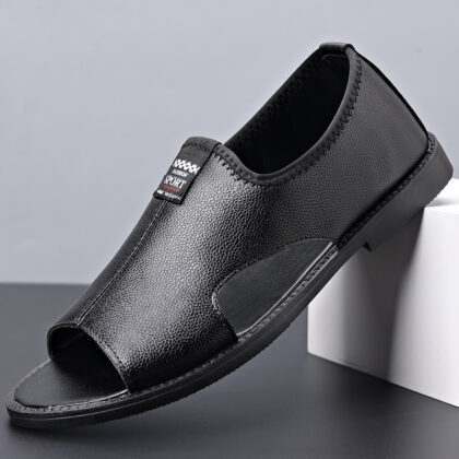 Roman Casual Sandals Soft Leather Non-slip Men