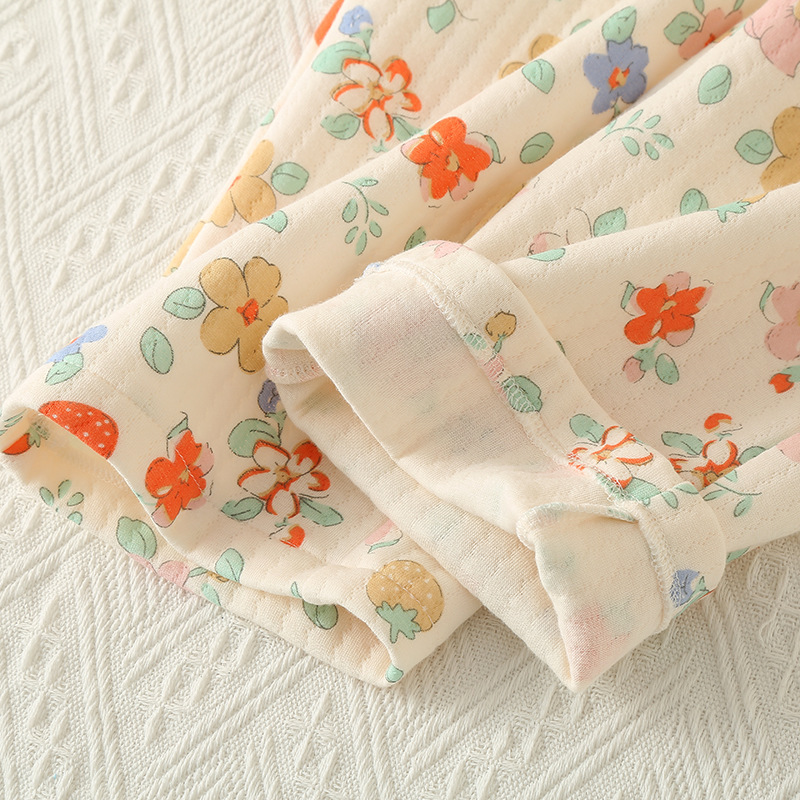 Pajamas New Quilted Three-layer Warm Women's Loose Lapels Homewear - Image 9