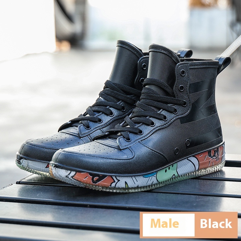 Low-top Couple Rain Boots Short Non-slip Men's And Women's Rain Boots - Image 9