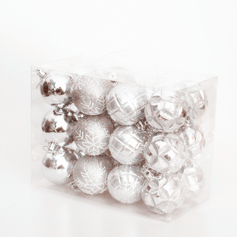 Festival Supplies Painted Ball 6cm24 Pcs Pendant Electroplating - Image 7