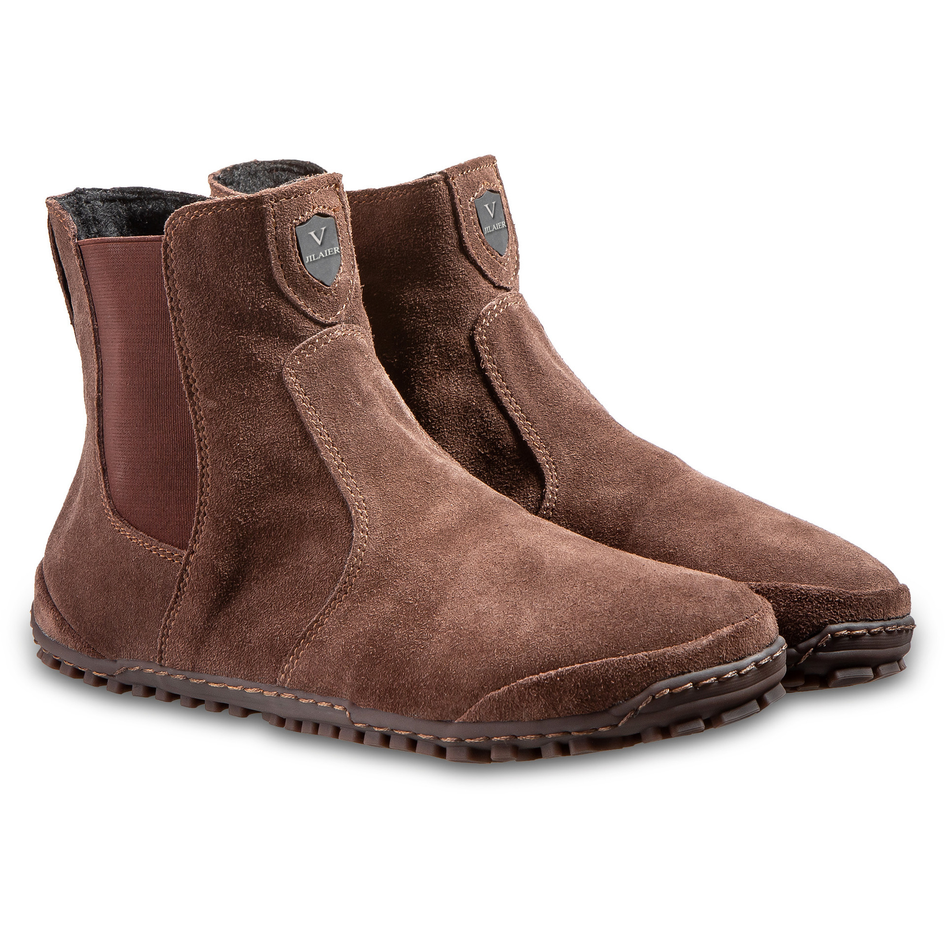 Fashion Men And Women Wear Round Toe Color-blocking Single Boots - Image 3