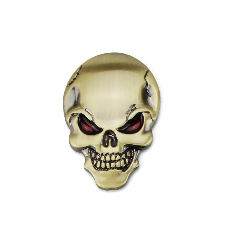 Car Metal Skull Sticker Body Sticker Red Eye Ghost Head – Bild 3