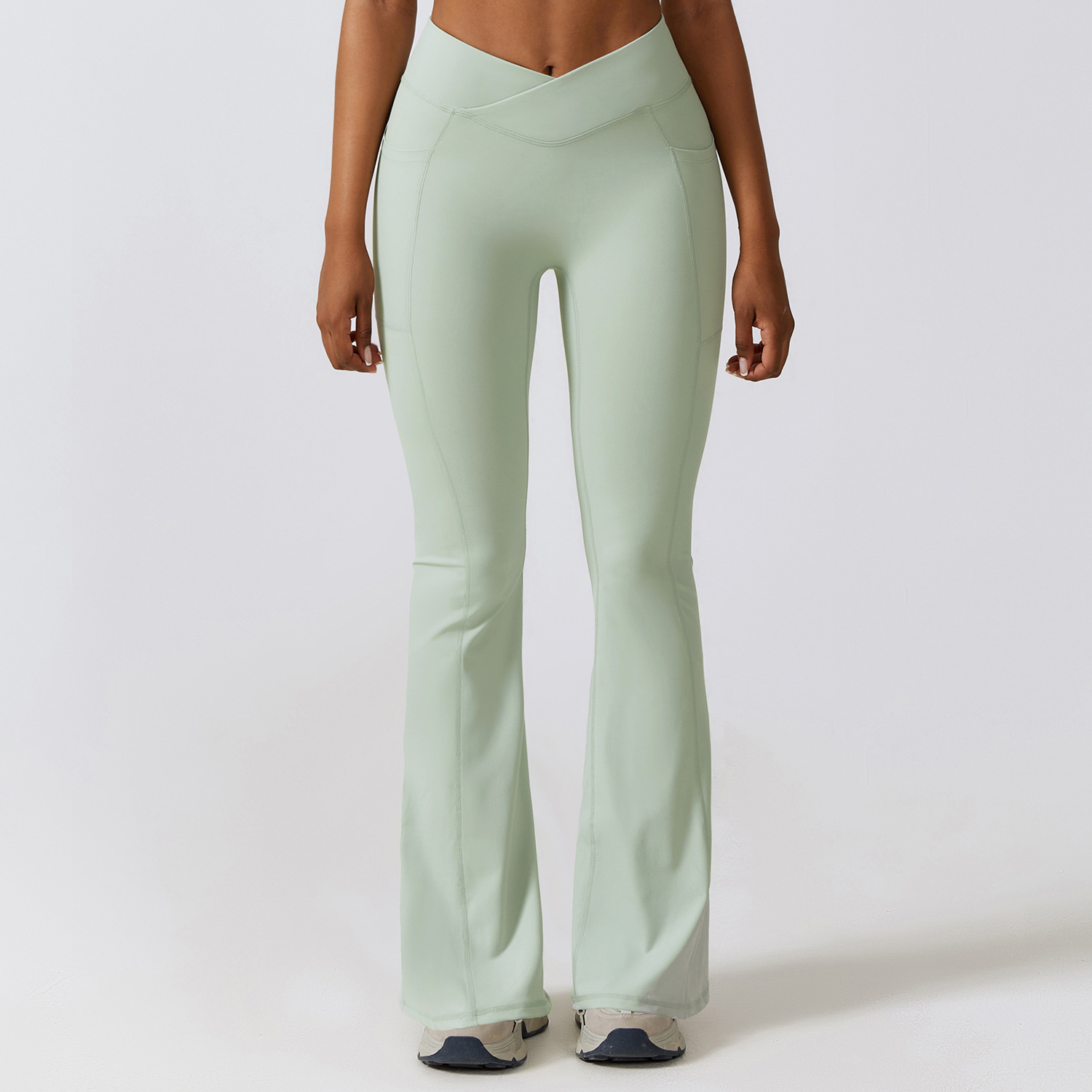 Wide Pants Hip Lifting Yoga Bell-bottom Pants Sports - Image 4