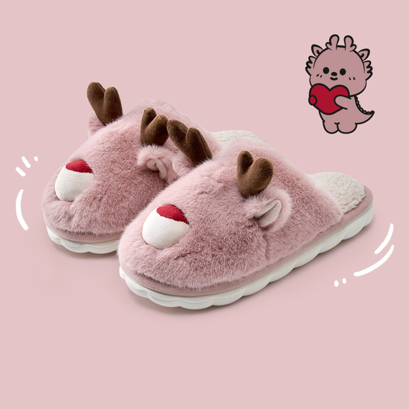 Cartoon Cotton Slippers Inner Velvet Insulated Cotton-padded Shoes — изображение 6