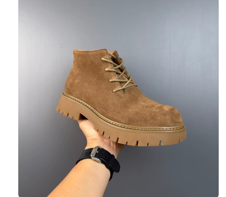 New Genuine Leather Suede Retro Casual British Men's Ankle Boots - Image 8