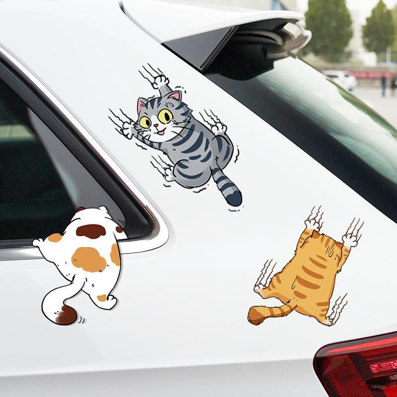 Personalized Cat Cartoon Car Doctor Blade Cover Sticker Suit — изображение 2