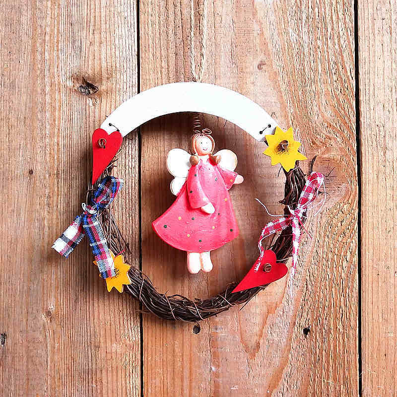 Room Welcome Board Wooden Decorative Doorplate Creative Garland Wall Hanging - Image 10