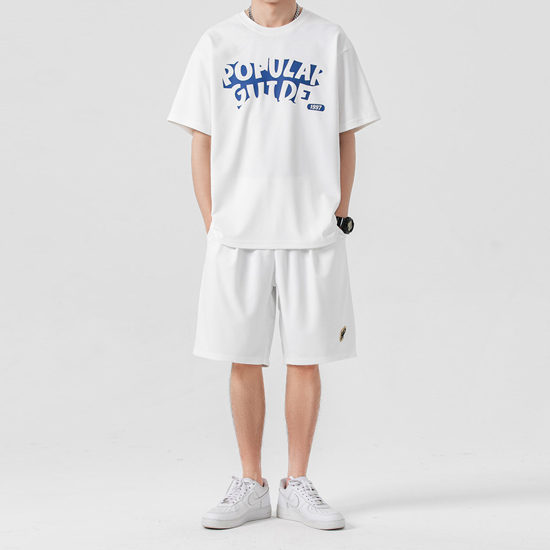 Sports Suit Summer Short Sleeve Shorts Set With Leisure — изображение 7