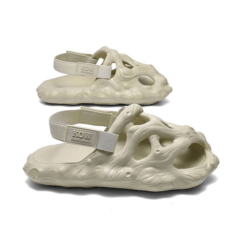 Hole Shoes Men's Sandals Outer Wear Hollow Slippers - Image 7