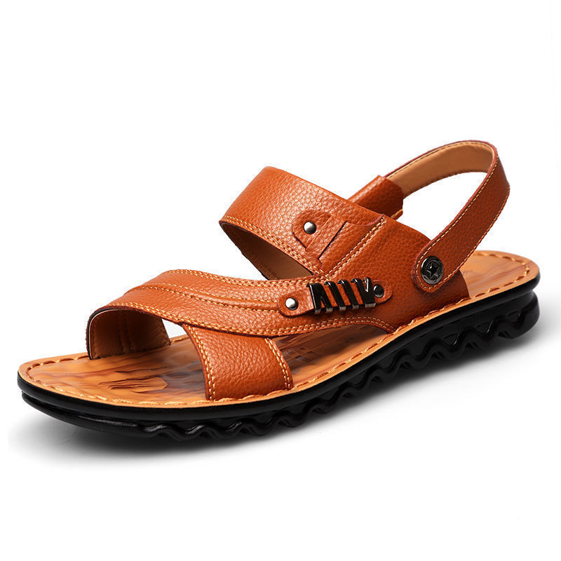 First Layer Cowhide Men's Sandals Summer Genuine Leather Sandals – Bild 4