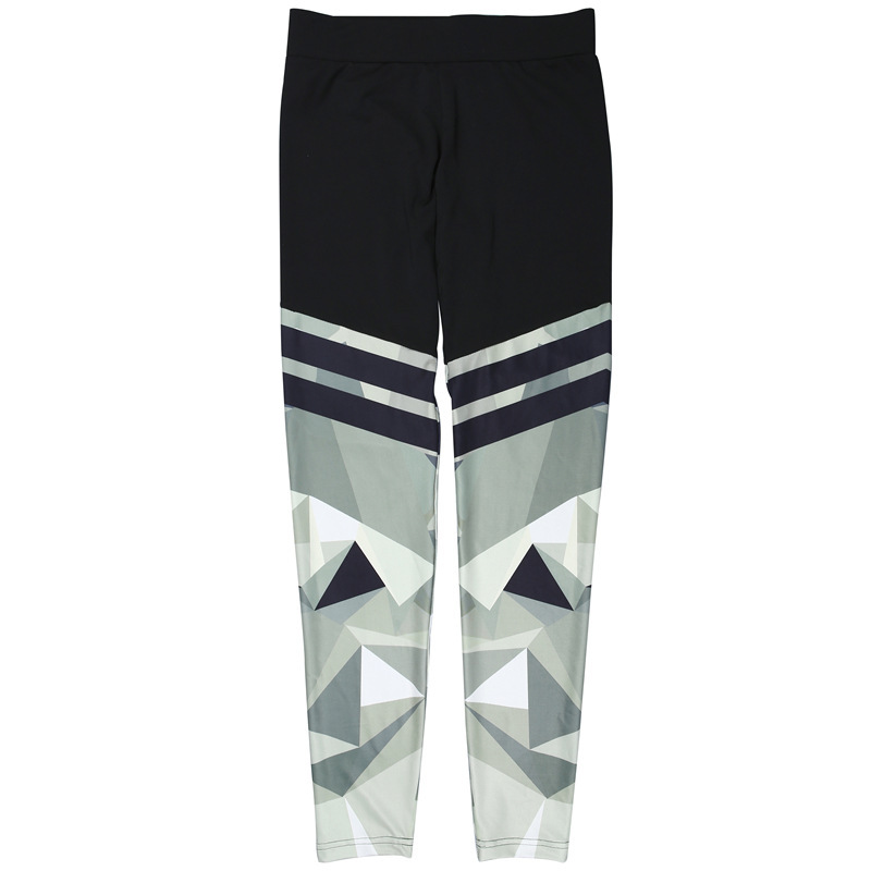 Camouflage printed stitching yoga pants — изображение 5