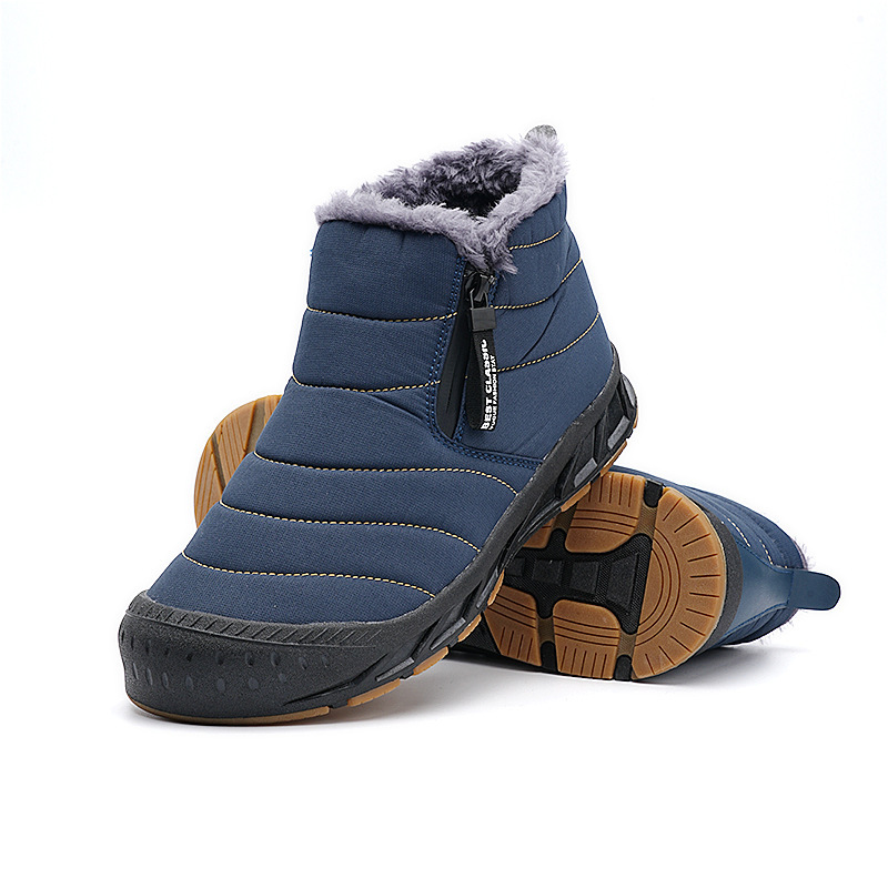 Snow Short Leather And Fur Integrated Winter Boots - Image 2