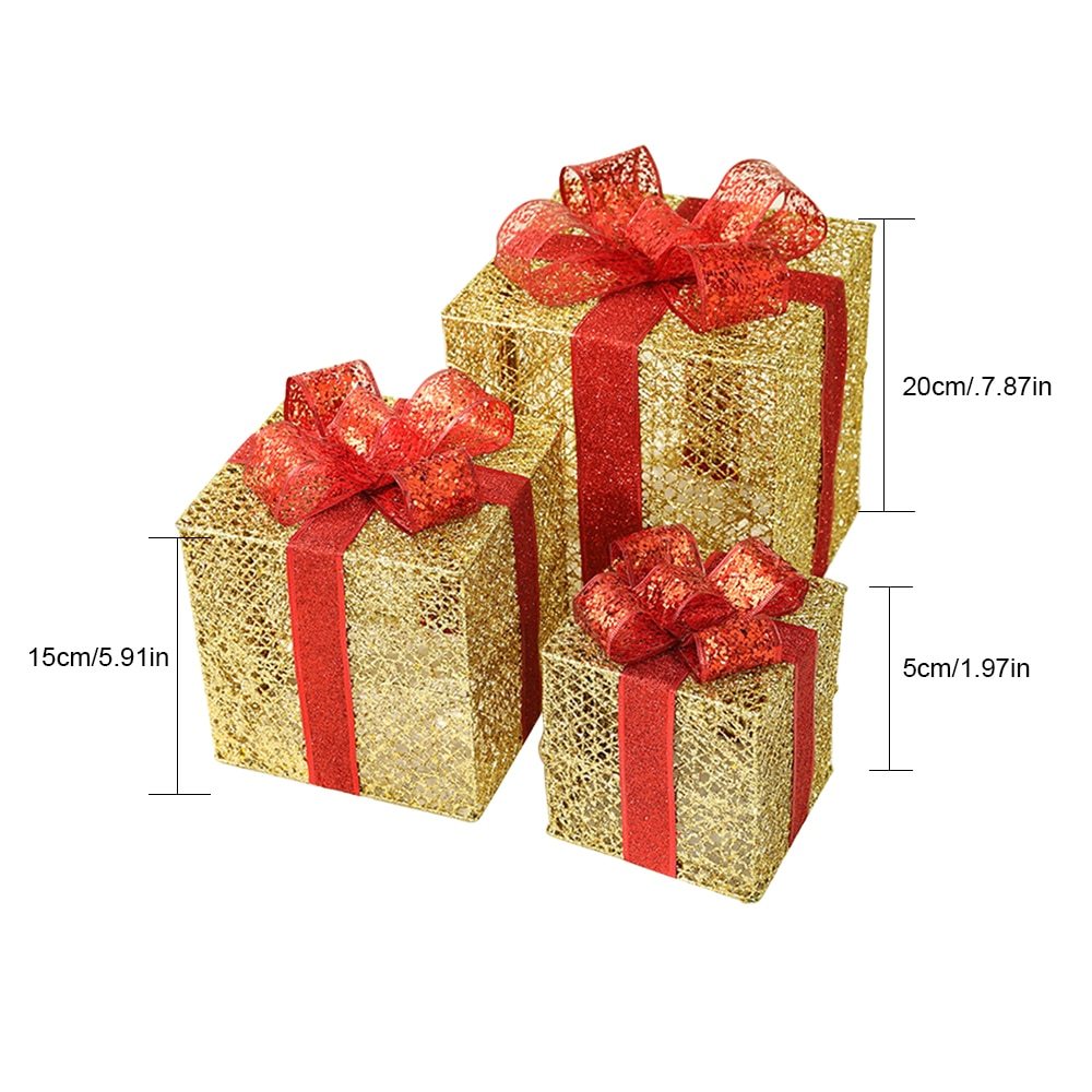 Christmas wrought iron gift box three-piece set – Bild 6
