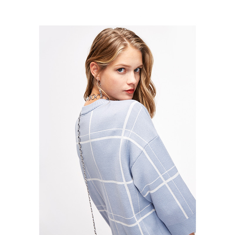 Loose small fragrance style pullover sweater – Bild 4