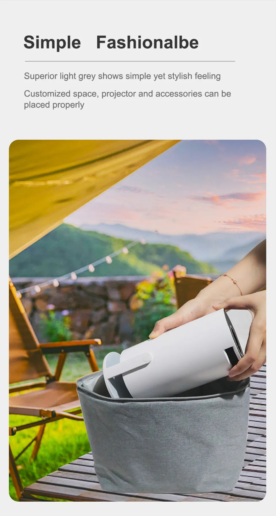 HY300 Projector Storage Portable Protective Storage Bag - Image 8