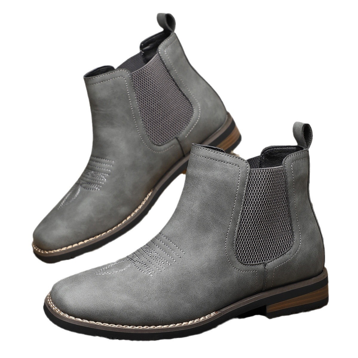 Men's Autumn And Winter Casual British Style Mid-calf Martin Boots - Image 5