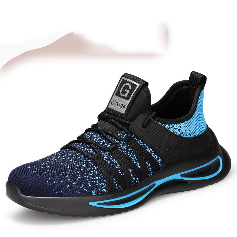 Pu Outsole Lightweight Fly Woven Breathable Safety Shoes – Bild 4