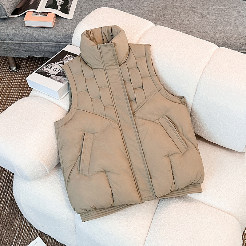 Loose Casual Stand Collar Waistcoat Fashion Vest - Image 2