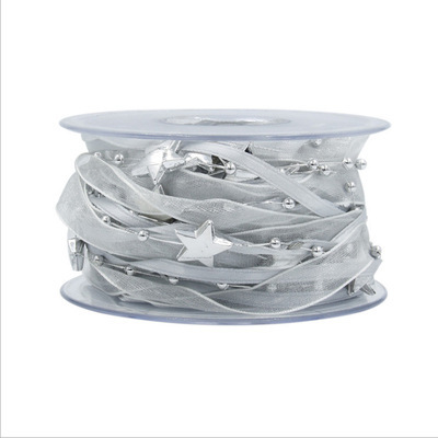 Decorations Red Five-pointed Star Ribbon Bow Christmas Pendant - Image 10