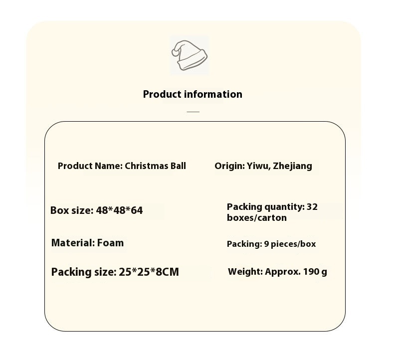 Christmas Decorations Foam Painted Silk Ball Christmas Tree Pendant – Bild 10