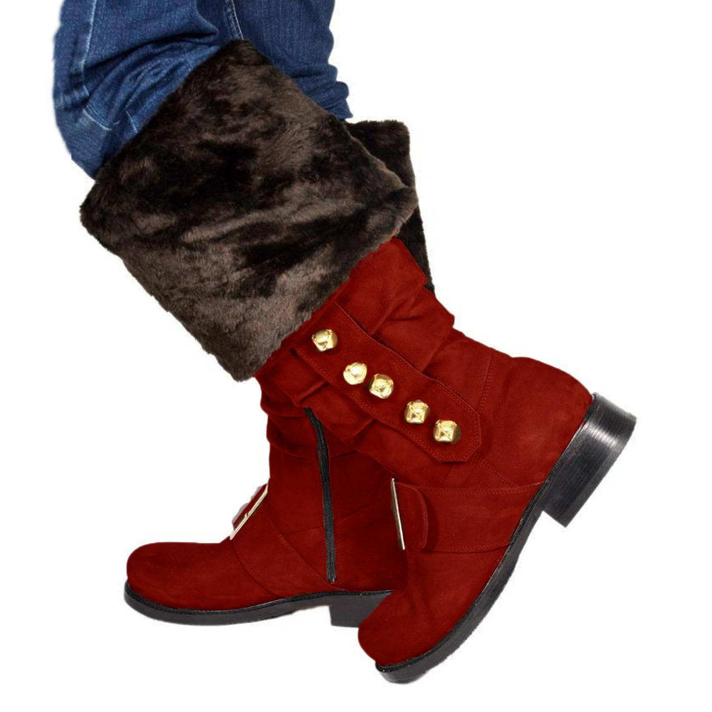 Renaissance Christmas Old Man Leather Boots - Image 7