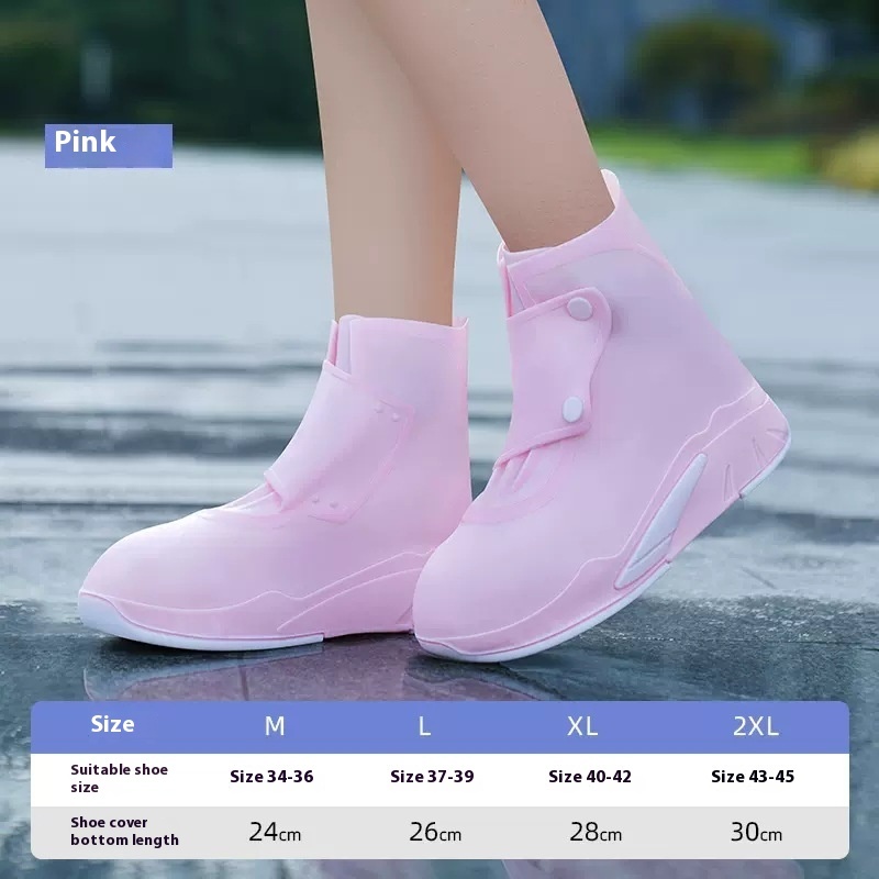 Non-slip Wear-resistant Shoes Bottom Rainy Silicone Rainproof Children's Rain Boots - Image 6
