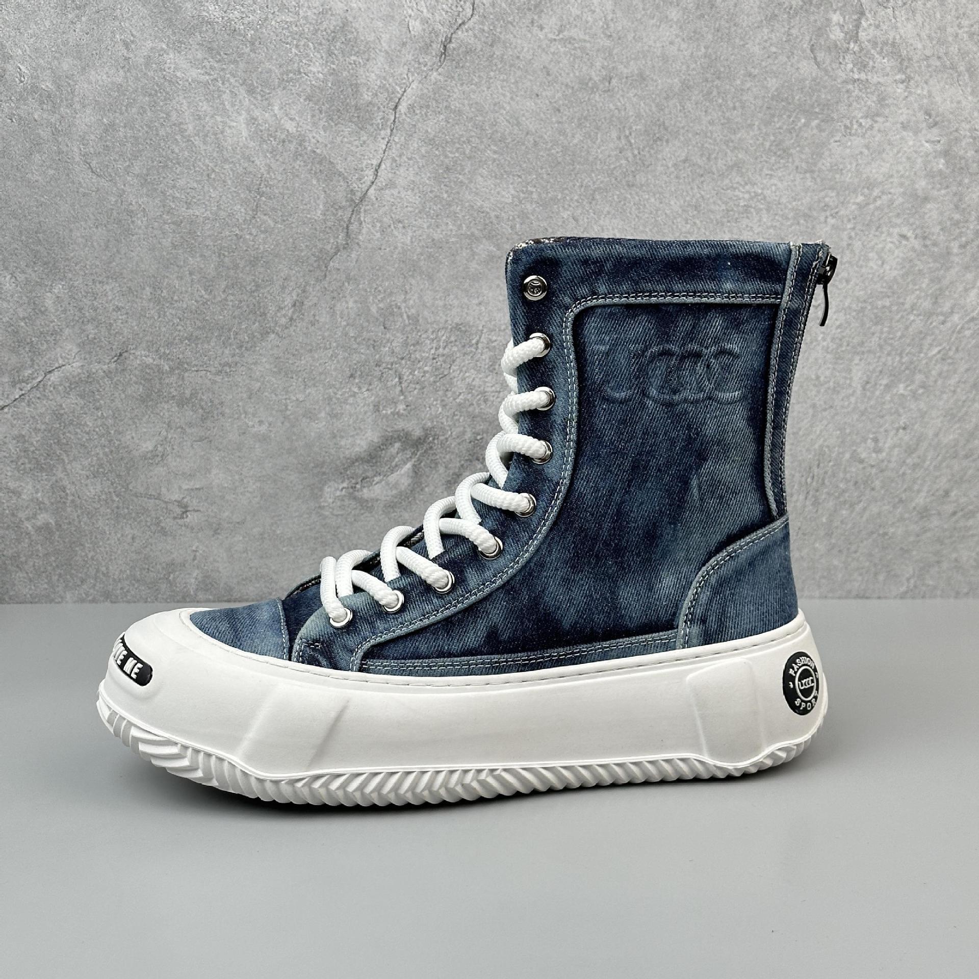 High-top Canvas Boots Fashionable All-match Fashion Boots Men - Image 6