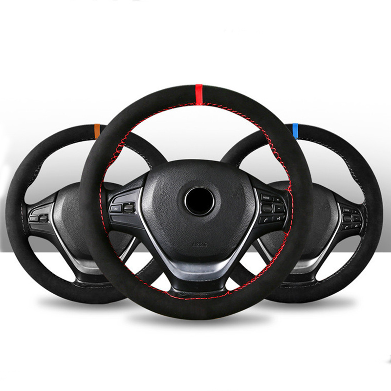 Automobile Wool Microfiber Steering Wheel Cover — изображение 4