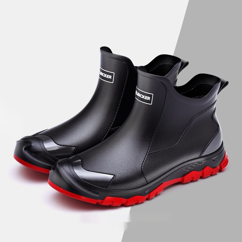 Fashion Non-slip Flat Short Rubber Boots Men - Image 9