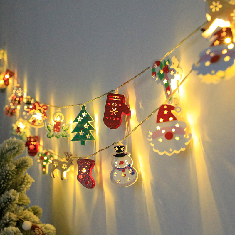 Christmas LED Light String Santa Claus Elk Snowman Xmas Ornament String Light Christmas Decorations New Year Navidad Gift - Image 2