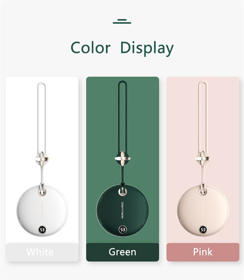 Compatible With , Hand Warmer Heater Poverbank 5000mAh Powerbank Portable Charger For Samsung11 X Xiaomi Power Bank With Digital Display — изображение 2