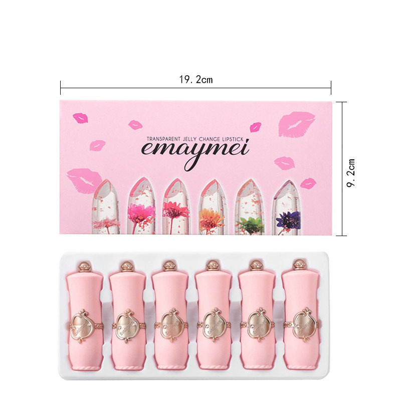 Jelly Flower Lipstick Color Changing Lip Gloss Moistening Temperature Crystal Pomade Transparent Lip Color Balm Makeup Cosm - Image 8