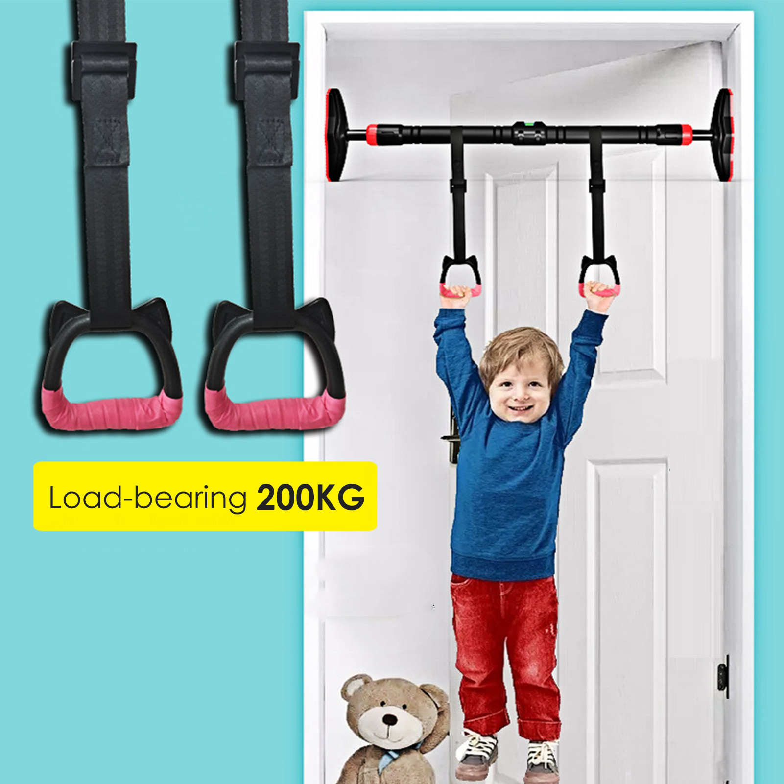 Rings For Children's Training Kids Sports Equipment Household Plus Horizontal Bar Indoor Pull Ring – Bild 5