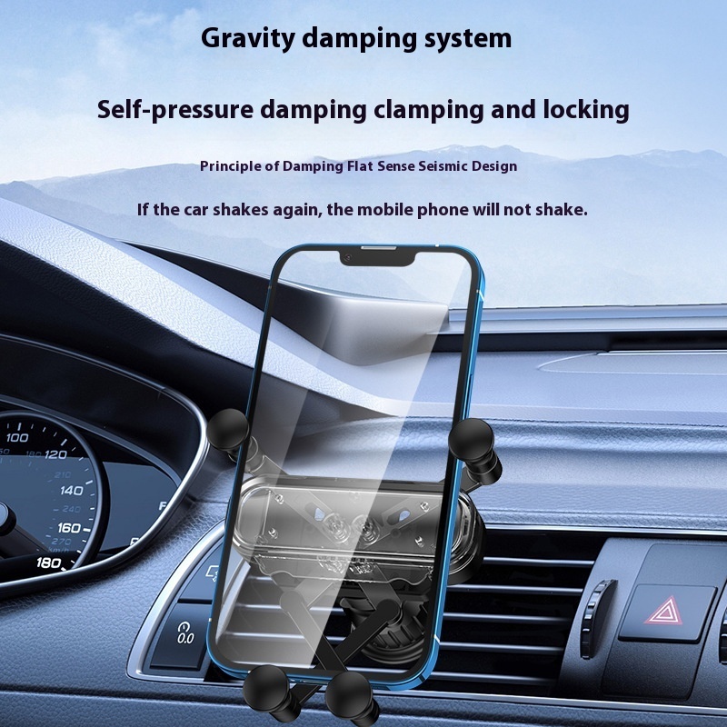 New Car Gravity Induction Support Frame Car Phone Holder Bracket Olecranon Clip - Image 2