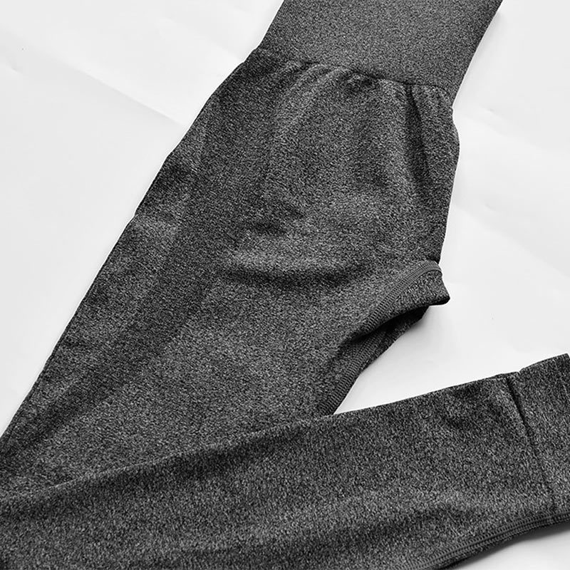 Elastic tight yoga pants high waist hip fitness pants — изображение 10