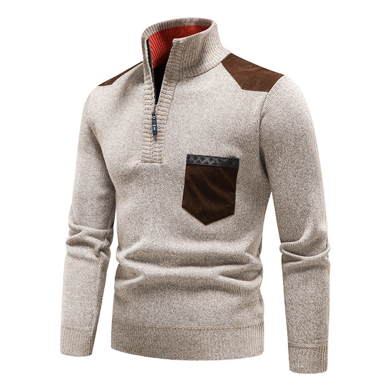 Plush Thickened Sweater Pullover Zipper - Image 4