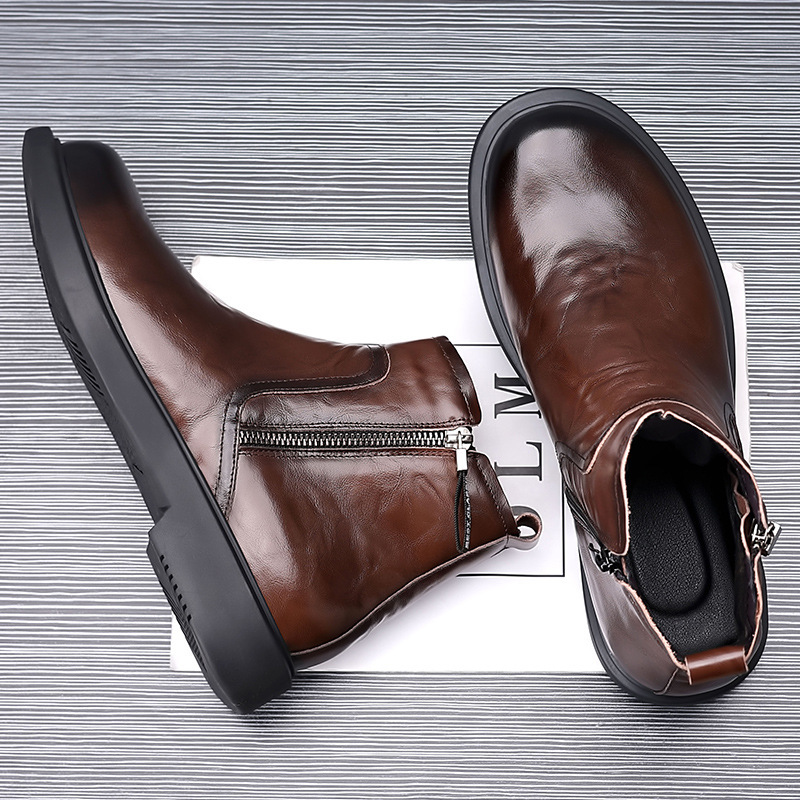 British Style Workwear Non-slip All-matching Breathable Men's Boots — изображение 2