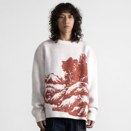 Men's Casual Fashion Landscape Pattern Sweater