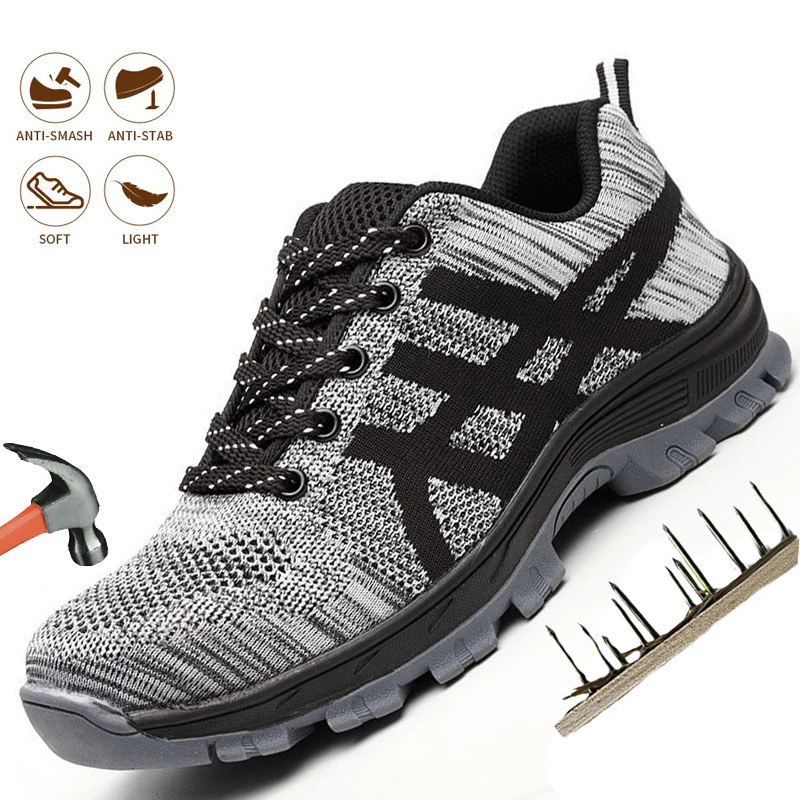 Safety Work Shoes Indestructible Steel Toe Anti-puncture Sneakers - Image 2