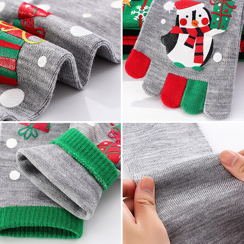 Cute Christmas Five-finger Socks Winter Elastic Sweat-absorbent Split-toe Socks For Women - Image 4