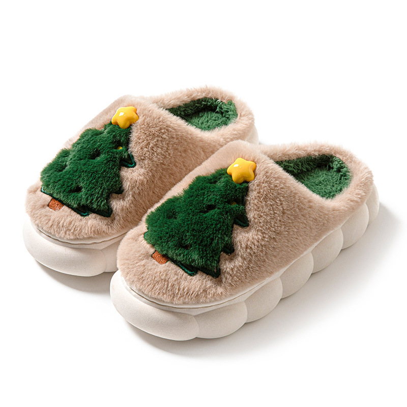 Christmas Tree Women's Home Slippers — изображение 8